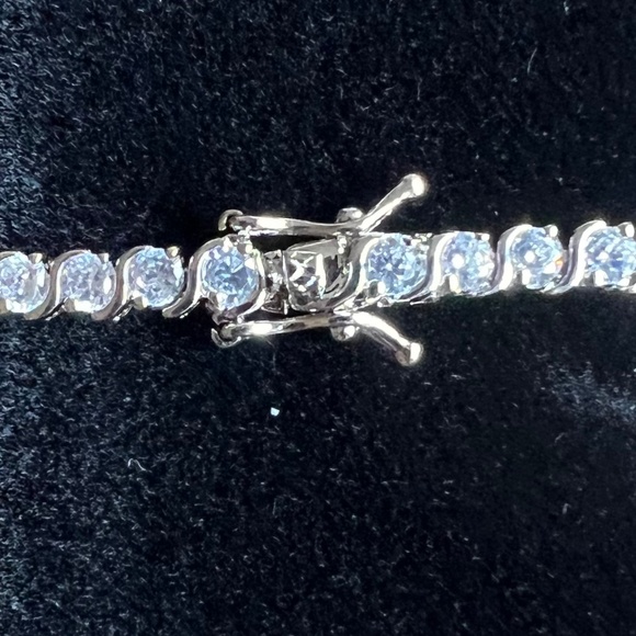 CZ by Kenneth Lane 3mm Round Cubic Zirconia Bracelet 12 cttw Tennis Bracelet - Picture 8 of 13